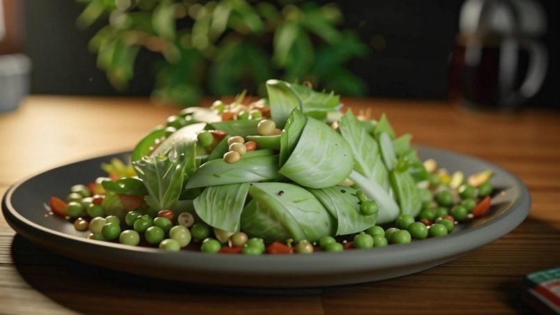 Безумно вкусный салат - берем пекинскую капусту и горошек - готовится на раз-два